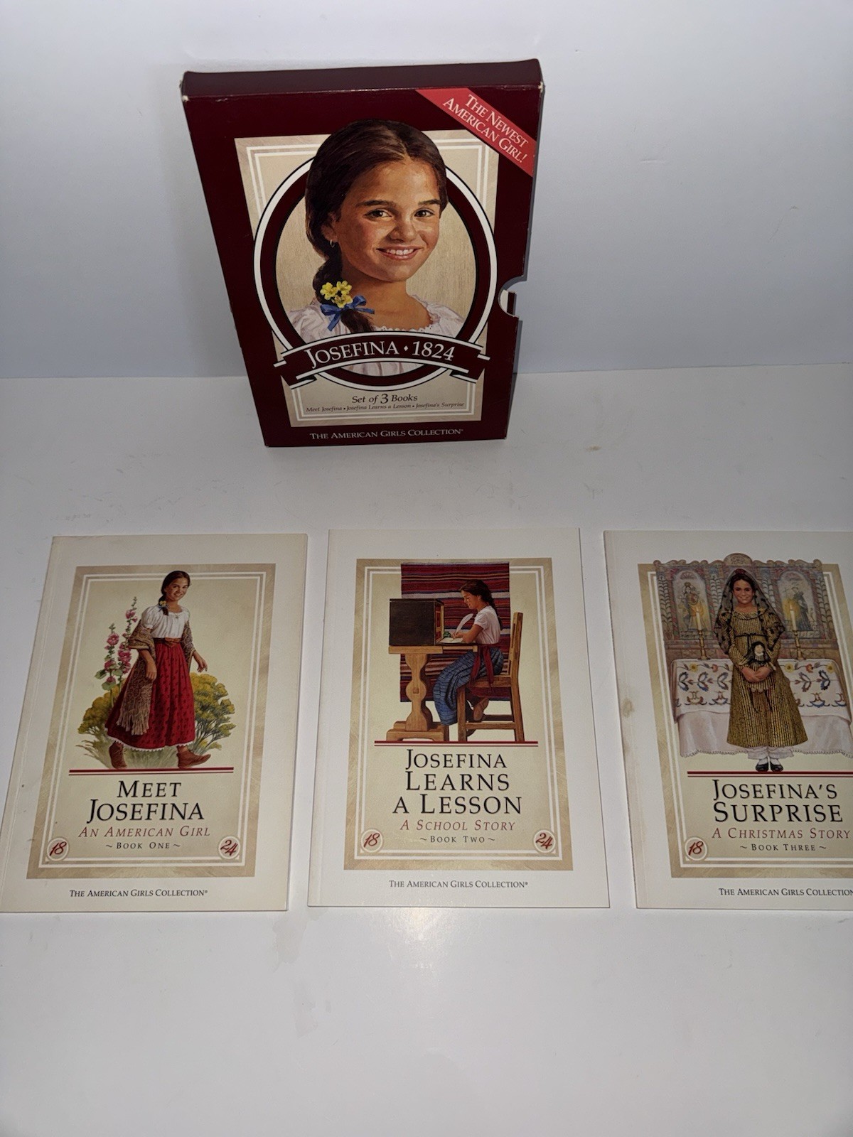 American Girl Josefina 1824 3 Book Set w/ Slipcase Pleasant Company