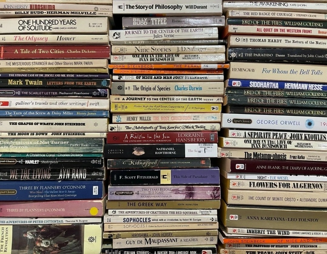 Unsorted Books 70 LBS~Pounds Lot New/ Used ,Hardcover/(DJ)/Paperback/Box 50~80