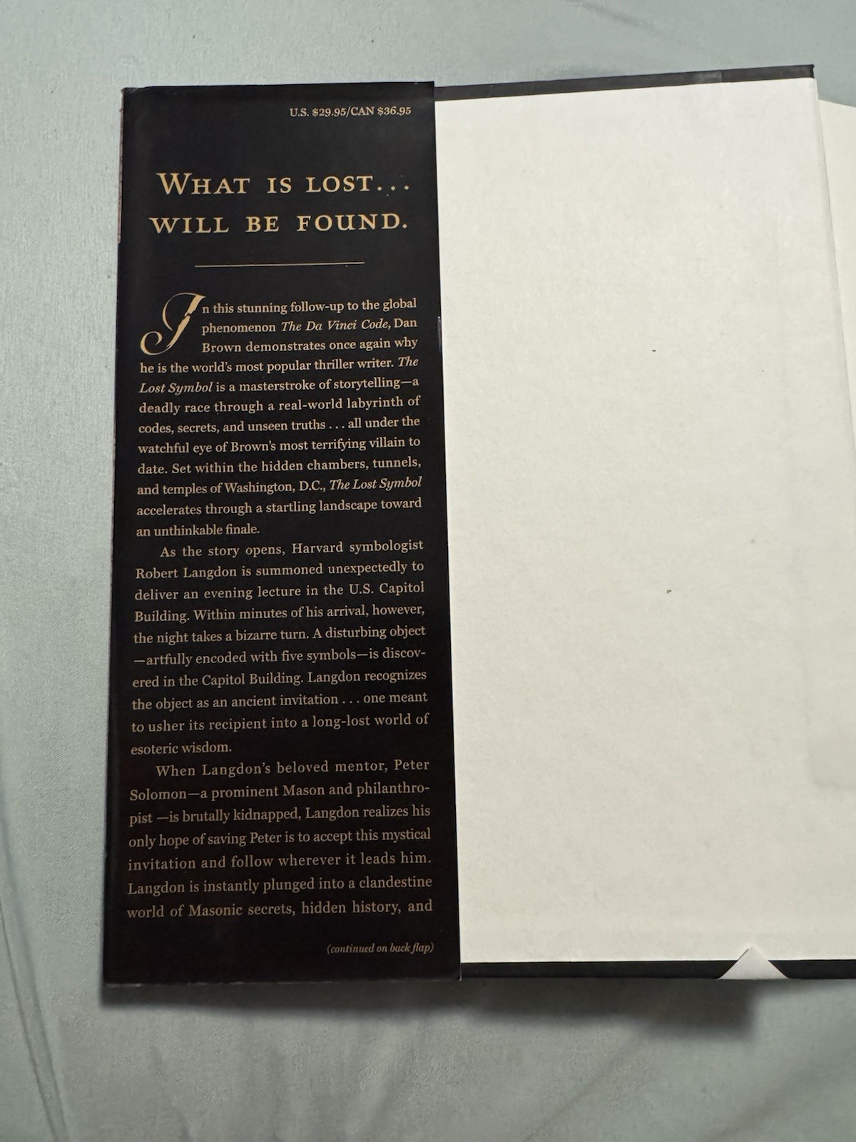 The Lost Symbol by Dan Brown Hardcover Robert Langdon Series w/ Dust Jacket