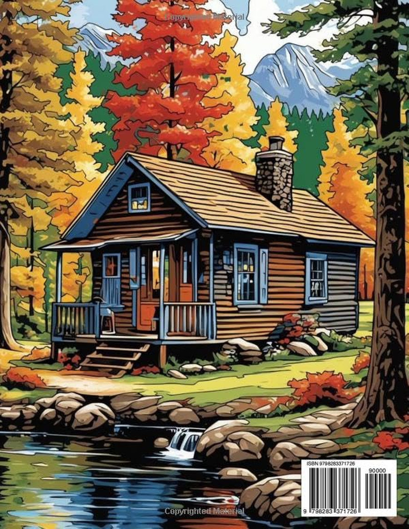 Country Cottage Coloring Book: A wonderful collection of beautiful country farm
