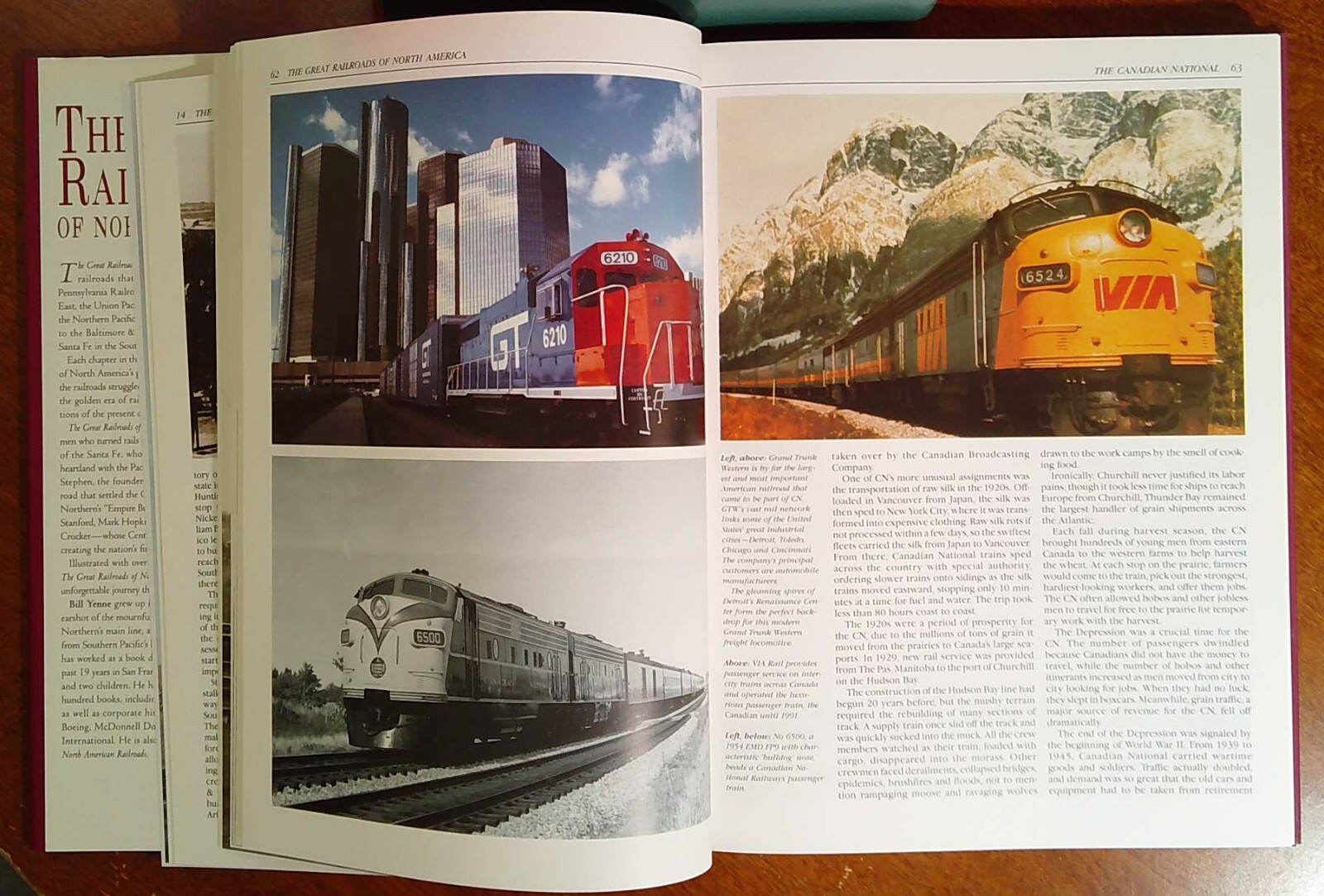 The Great Railroads of North America, Yenne, 1992, HB w DJ VG+++ (A429)