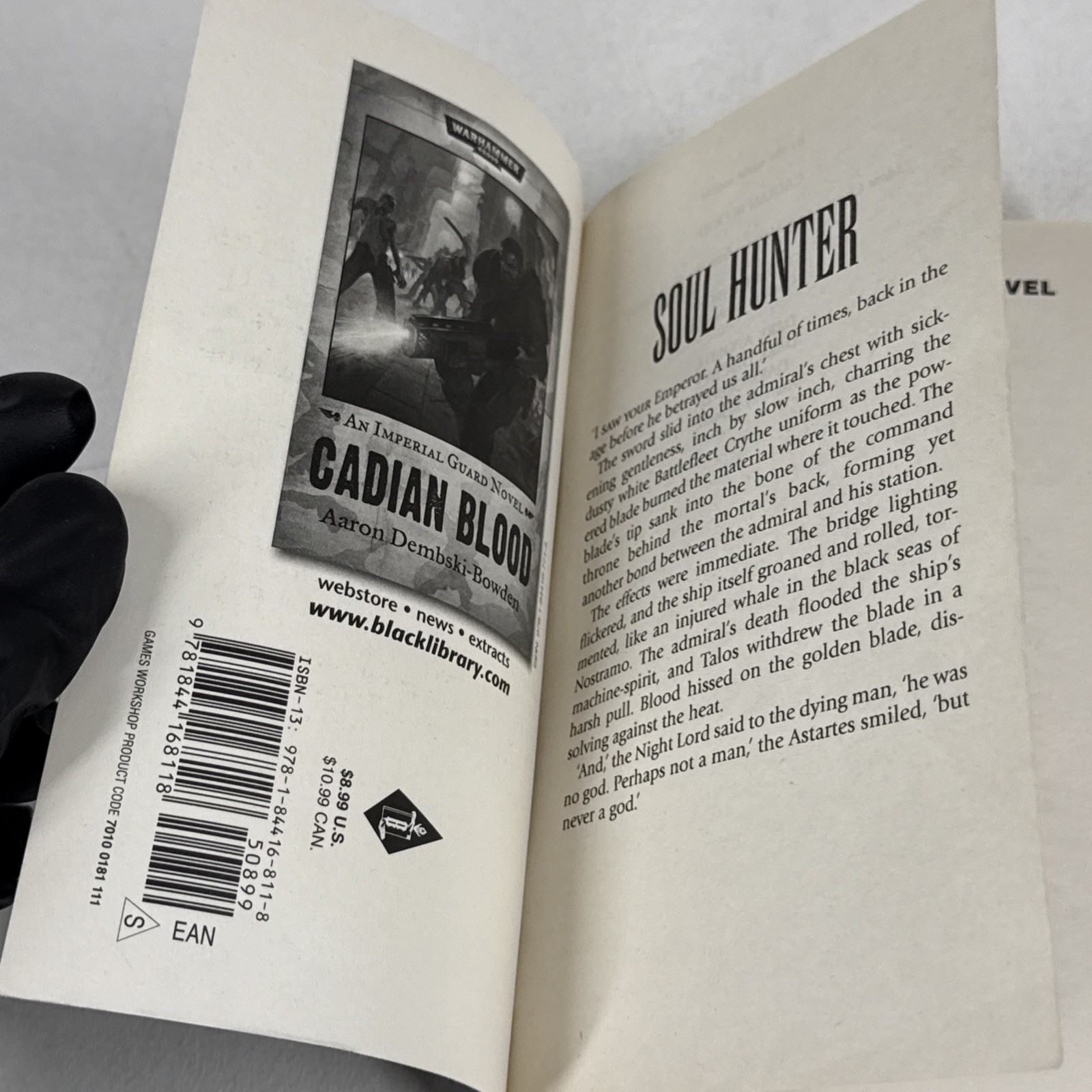 Soul Hunter Warhammer 40K Aaron Dembski-Bowden First Edition 2010 Paperback