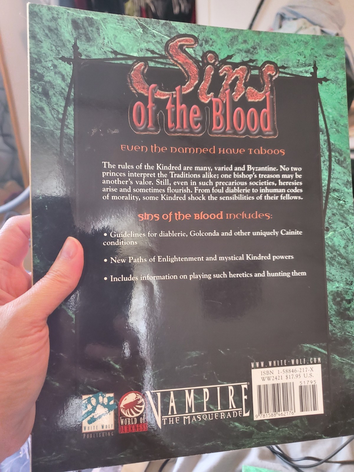 Sins of the Blood Vampire The Masquerade B NEW 1ST PRINT ORIGINAL W 2 FREE DVDS!
