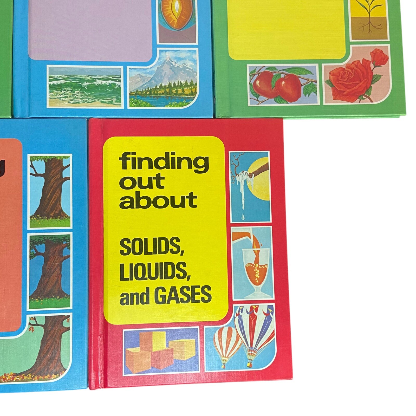 (SET OF 5) VTG 1974 “Finding Out About” By Francis Alder Educational Hardcover