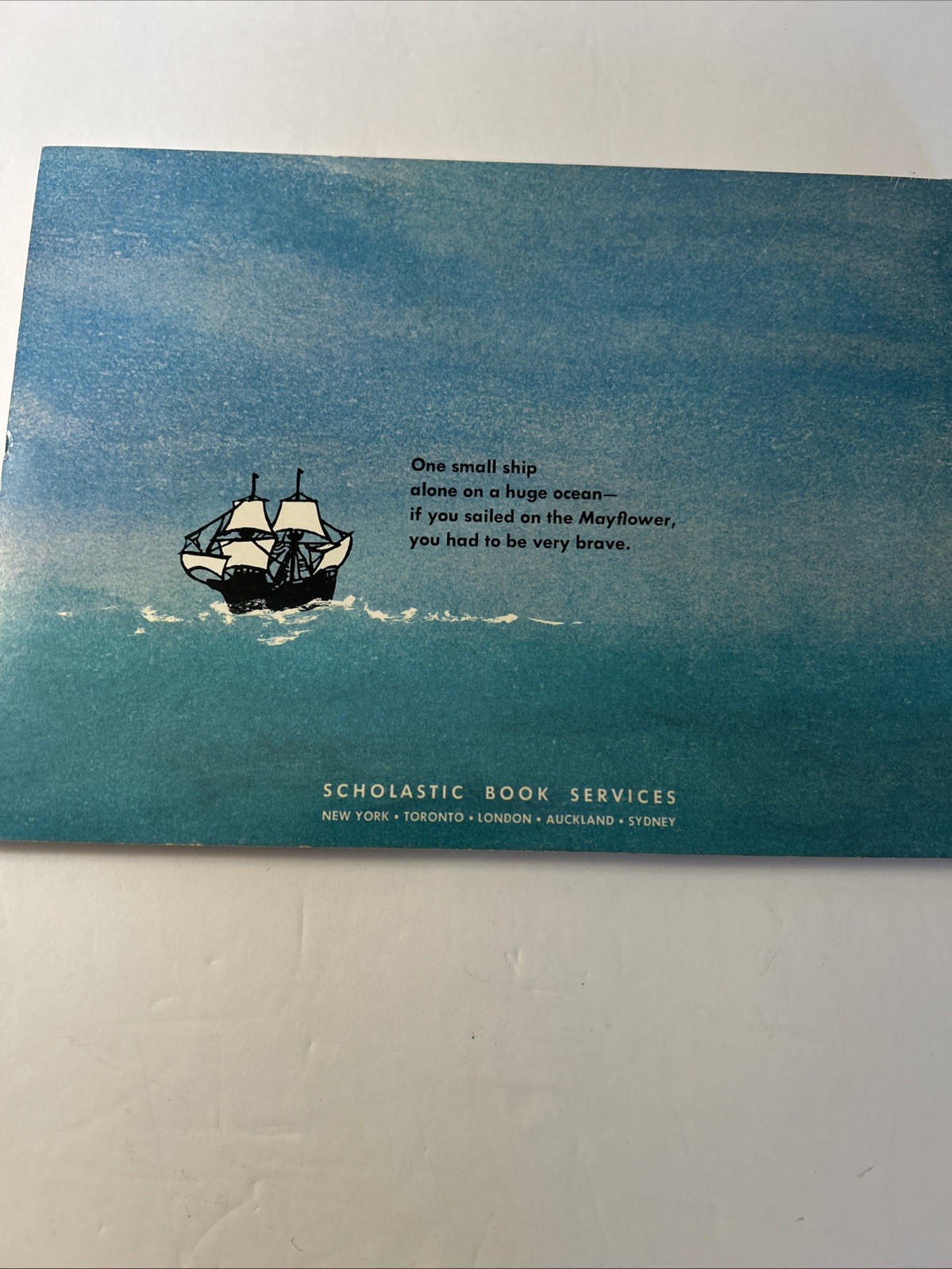 …if you sailed on the Mayflower by Ann McGovern Scholastic Vtg 1969 1st Print
