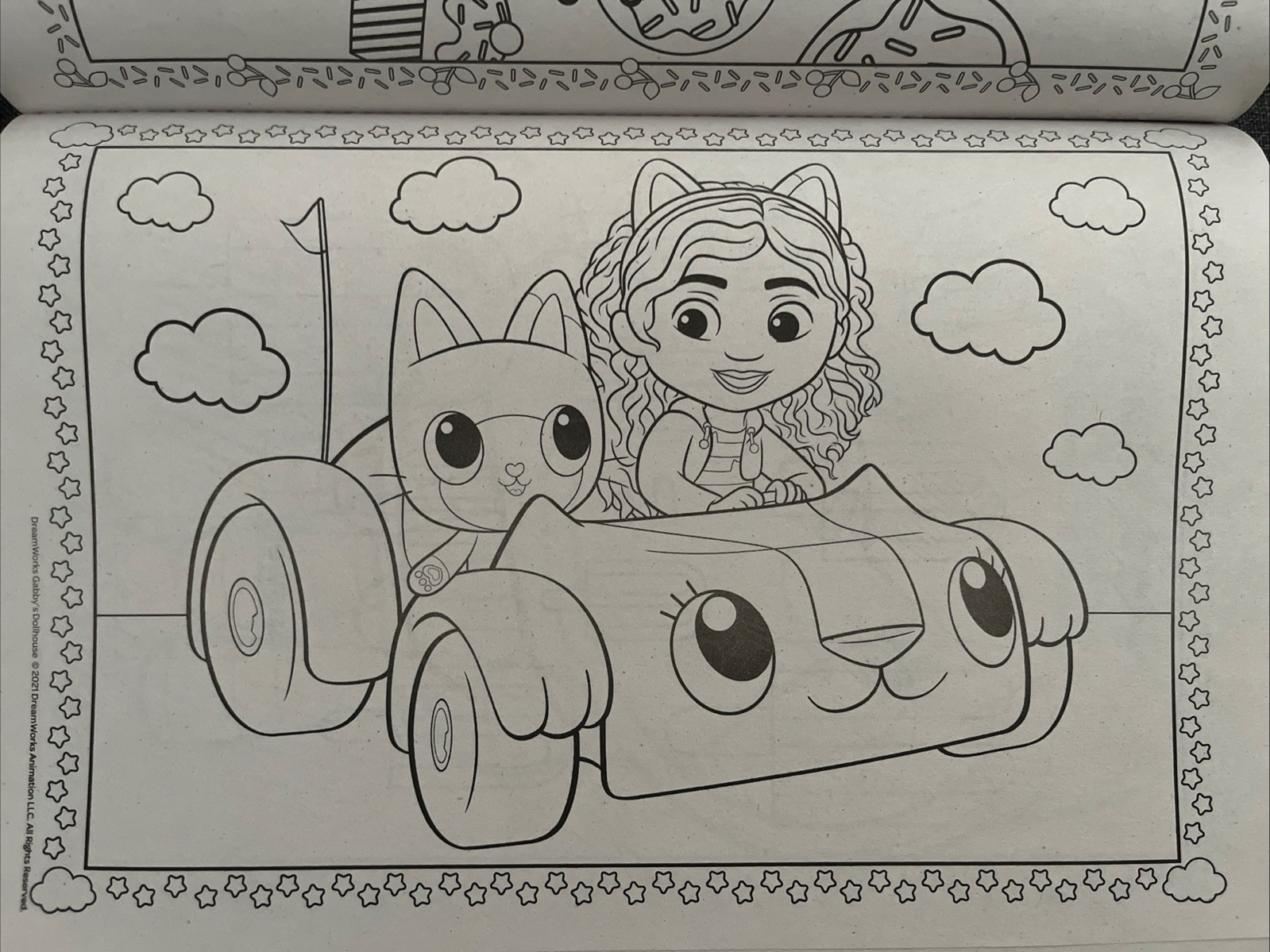 Gabby’s Dollhouse Jumbo Coloring & Activity Book Puzzles & Games Bonus Bracelets