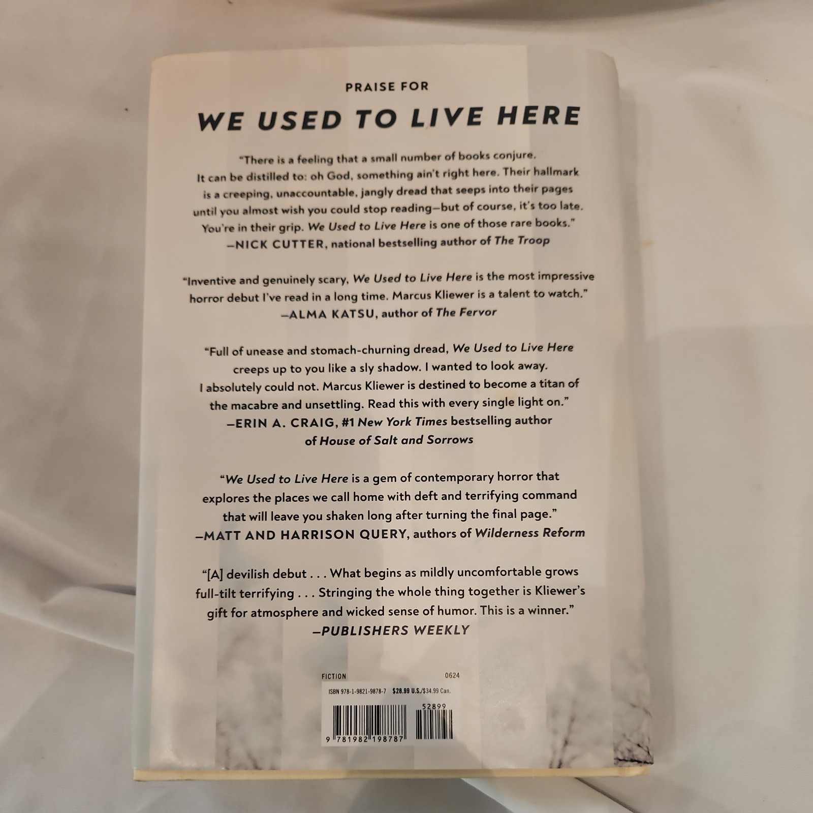 We Used to Live Here: A Novel Hardcover – 2024 by Marcus Kliewer