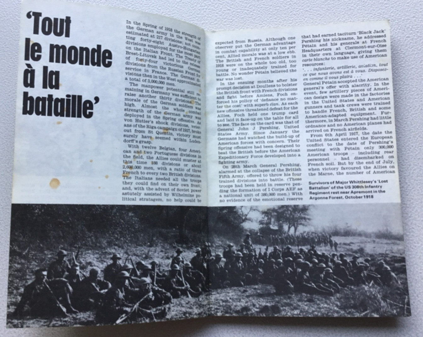 ARGONNE 1918 THE AEF IN FRANCE BALLANTINE’S HISTORY BATTLE BOOK NO.28 1972