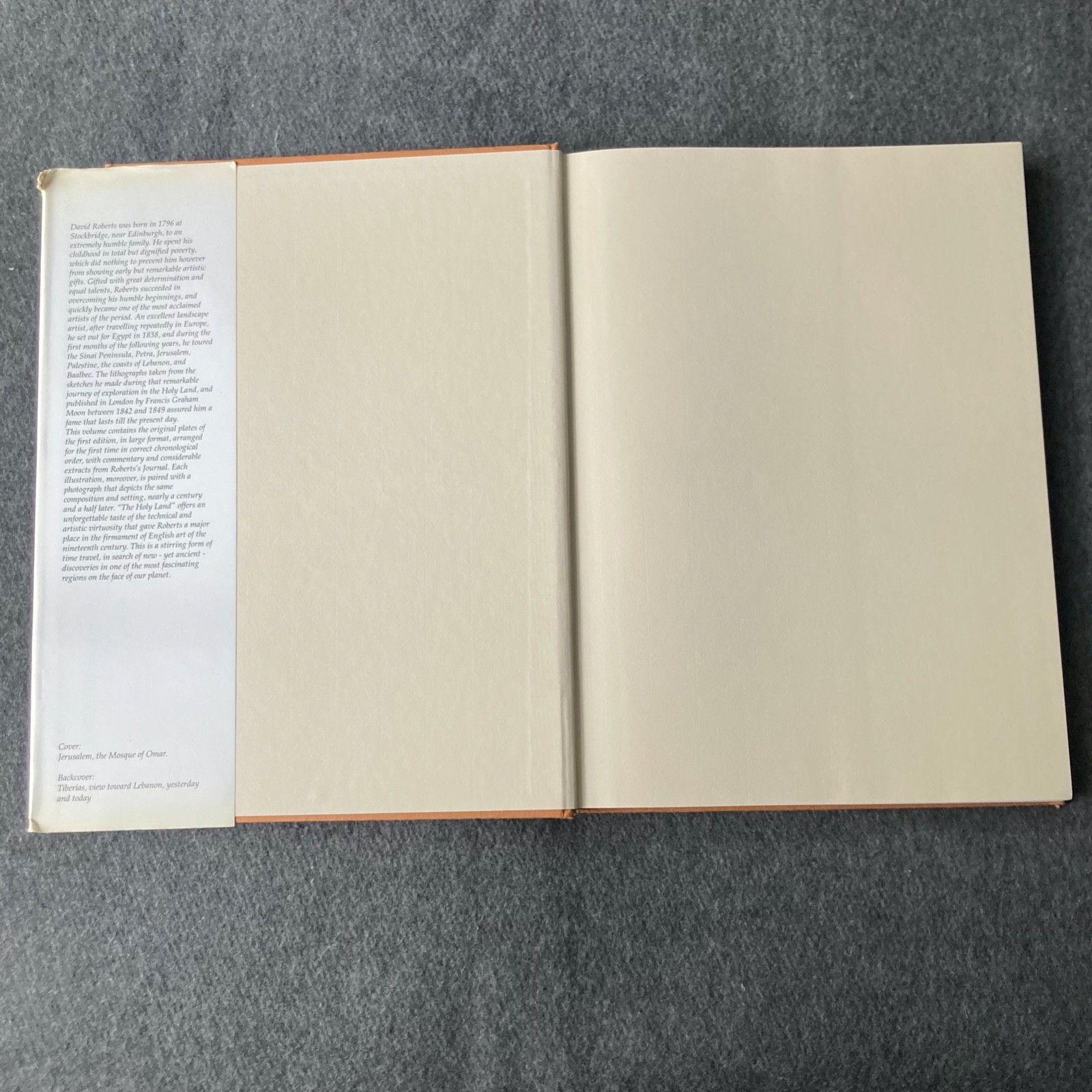 The Holy Land Yesterday and Today by David Roberts Lithographs & Prints 1994 HC