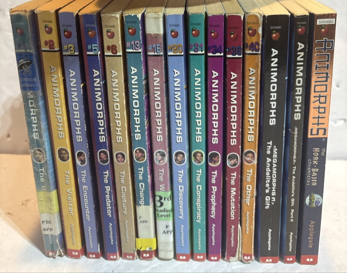 Animorphs Megamorphs 1990s Nickelodeon K. A. Applegate Lot of 15 PB Paperbacks