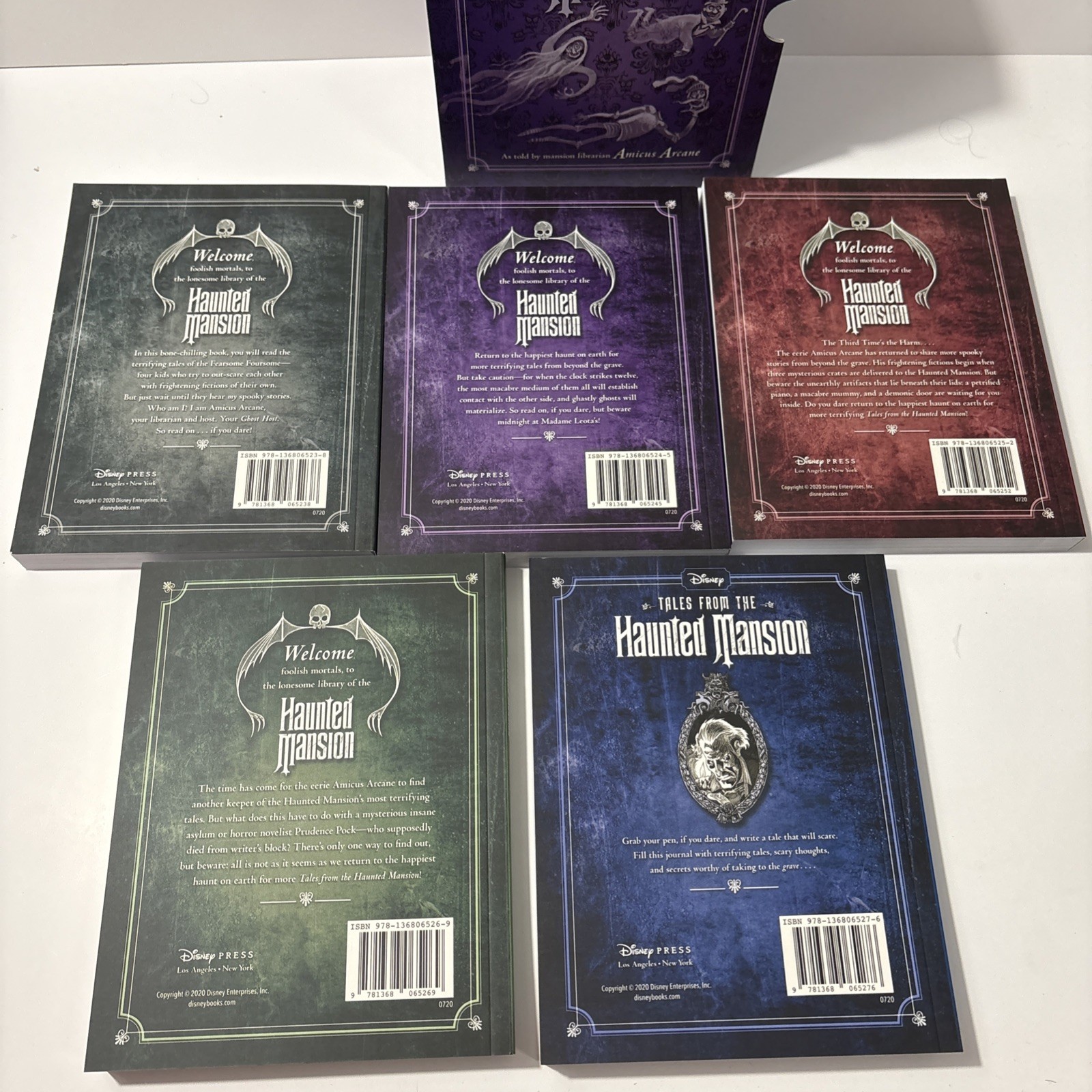 Disney Tales From The Haunted Mansion 5-BOOK BOX SET Journal Amicus Arcane