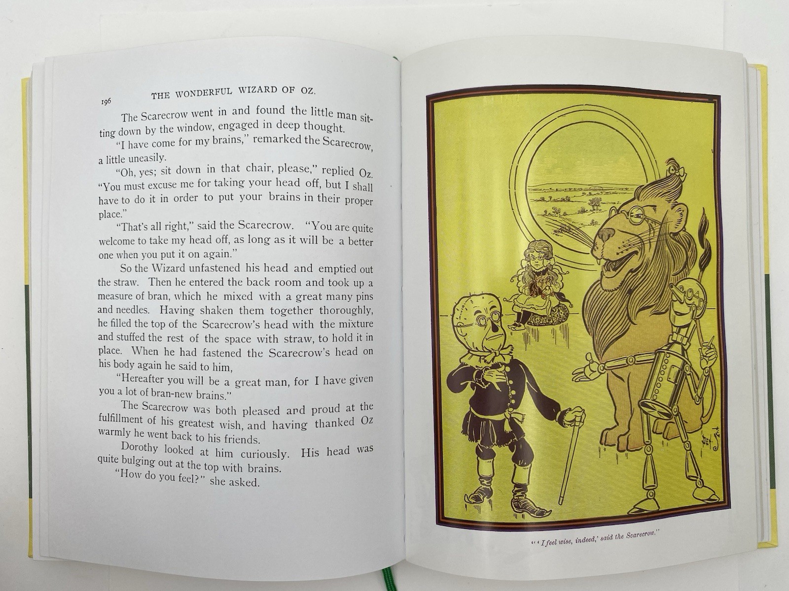 Vintage Wizard of Oz L Frank Baum Hardcover 1956 Reilly & Lee Co Illustrated