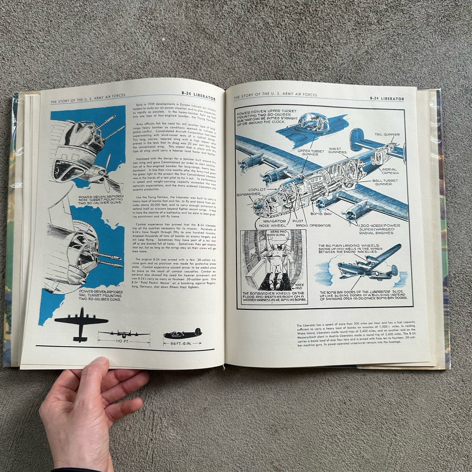 The Story of the U. S. Army Air Forces,Jim Ray Hardcover With Dust Jacket 1945