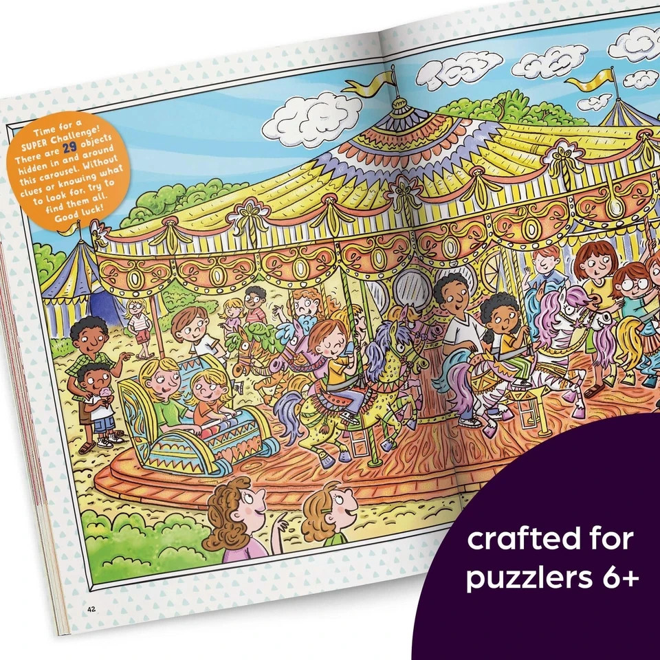 Hidden Pictures Puzzle Book Find 1,550+ Hidden Objects Fun Brain Games NEW