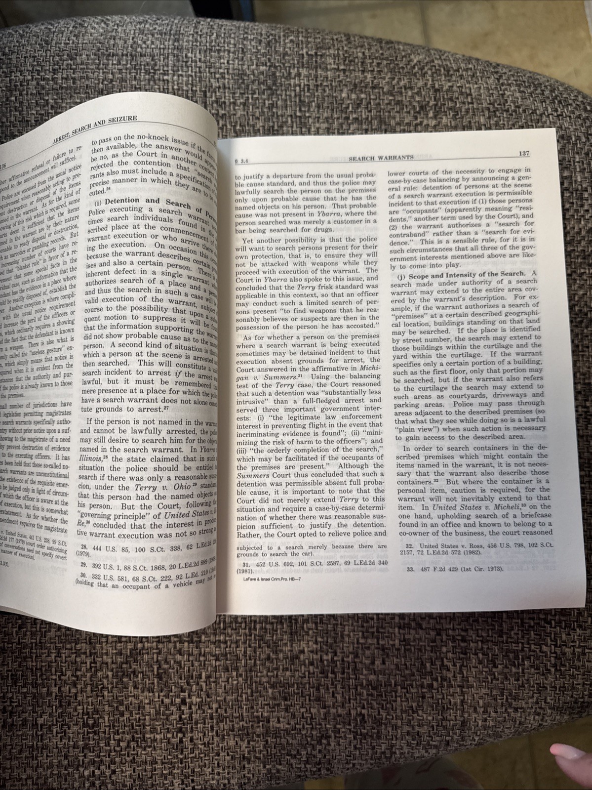 Criminal Procedure Hornbook/Student Edition LaFave & Israel 1985