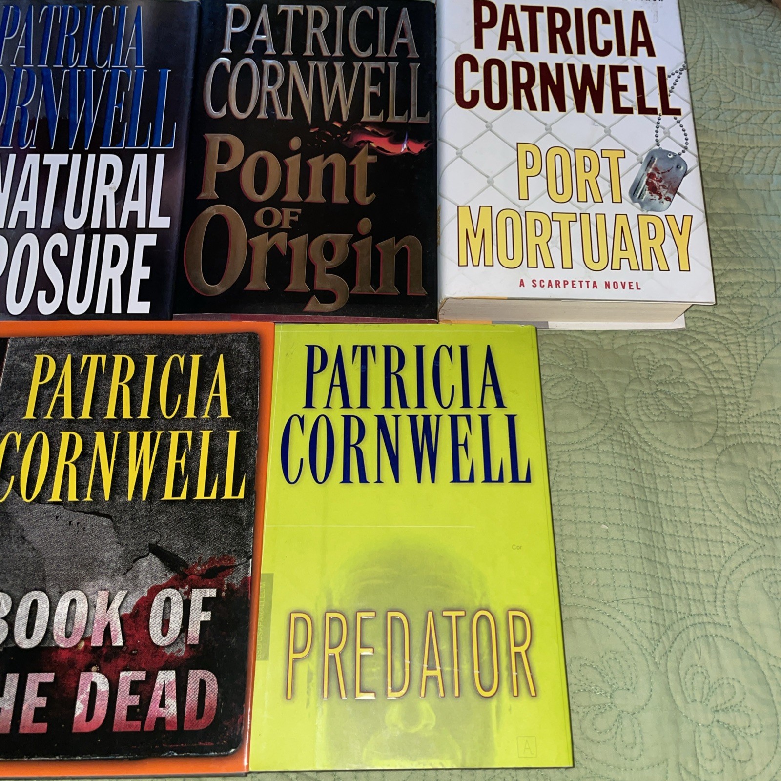 Lot 9 Patricia Cornwell Hardcover Books Kay Scarpetta Series Thriller Crime