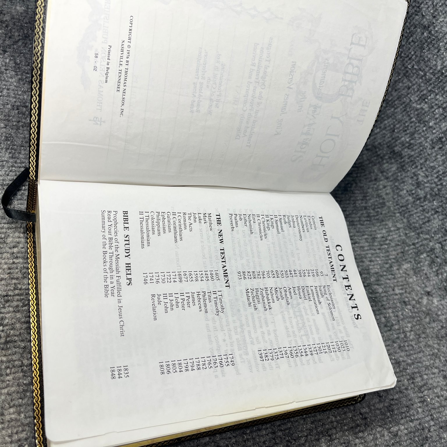 Holy Bible KJV Personal Size Giant Print Reference Bonded Leather Nelson 544