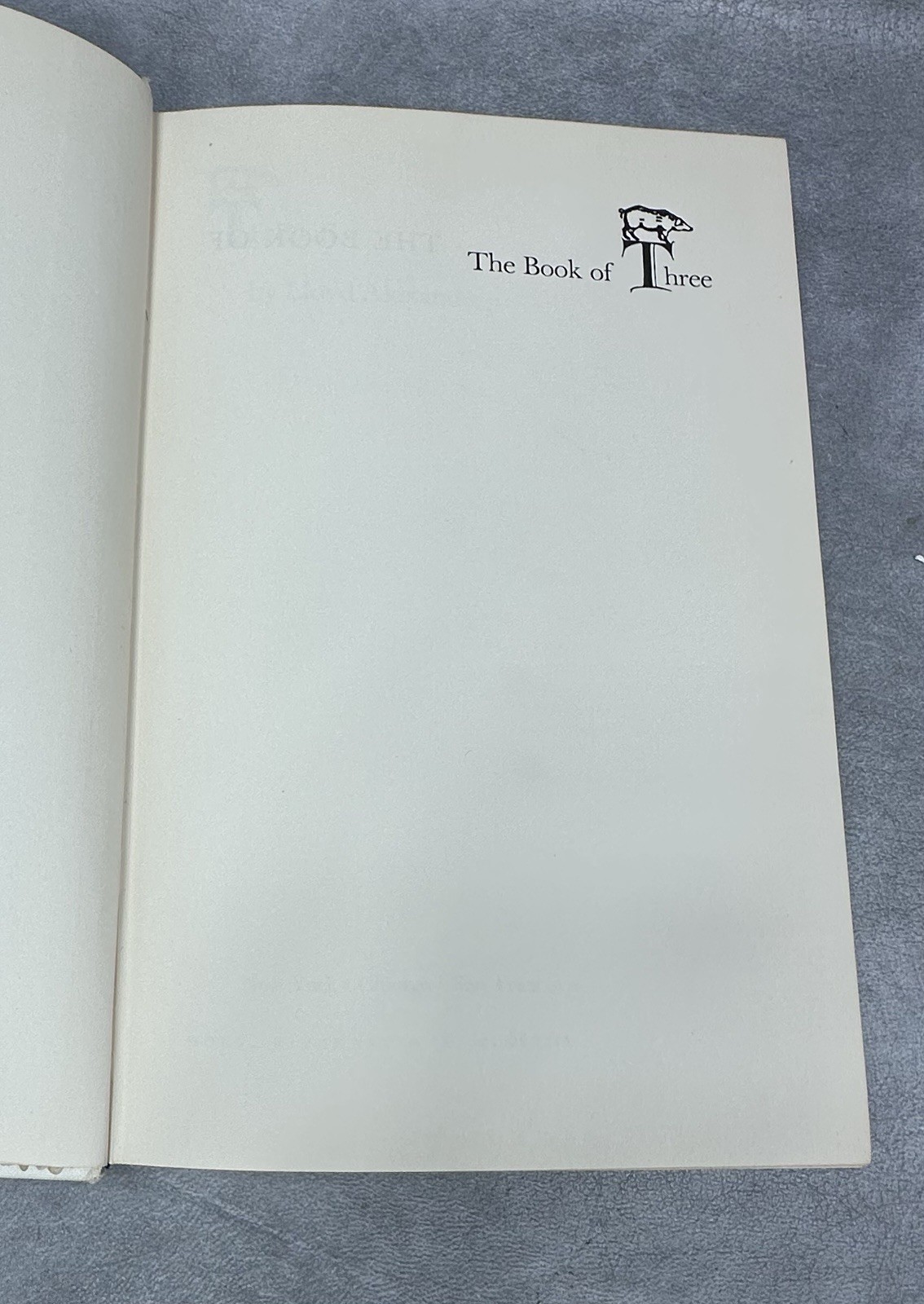 The Book of Three – Hardcover By Alexander, Lloyd First Edition