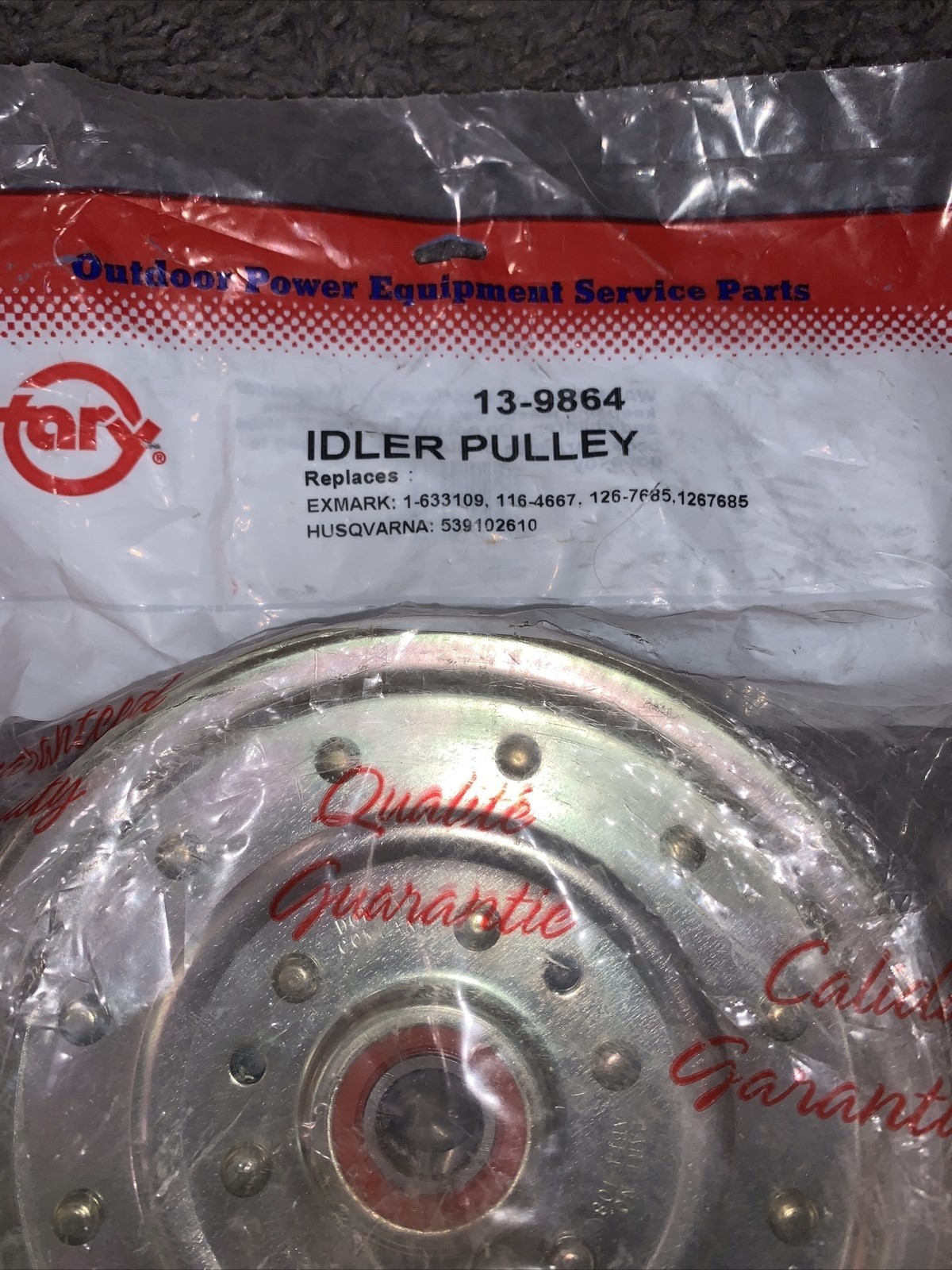 NEW- Idler Pulley Exmark 1-663109 Outdoor Power Equipment Service Parts