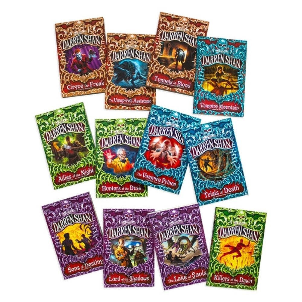 Darren Shan Cirque du Freak Saga Collection 12 Books Set Horror Paperback Ages 9