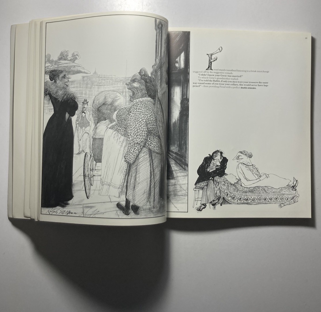 RALPH STEADMAN “Sigmund Freud” 1997 Trade Paperback Firefly Books New Edition