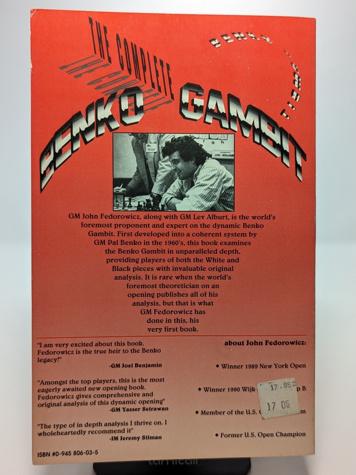 The Complete Benko Gambit by GM JohnFedorowicz