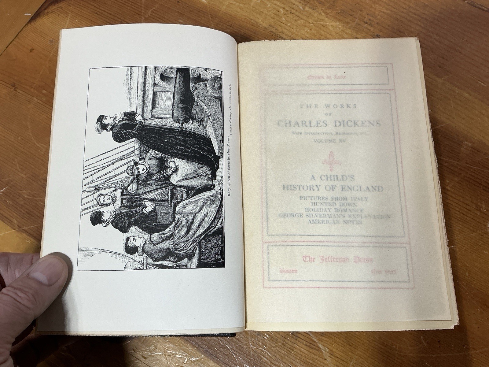 Works Of Charles Dickens A Child’s History Of England 1878 Deluxe Ed. Jefferson