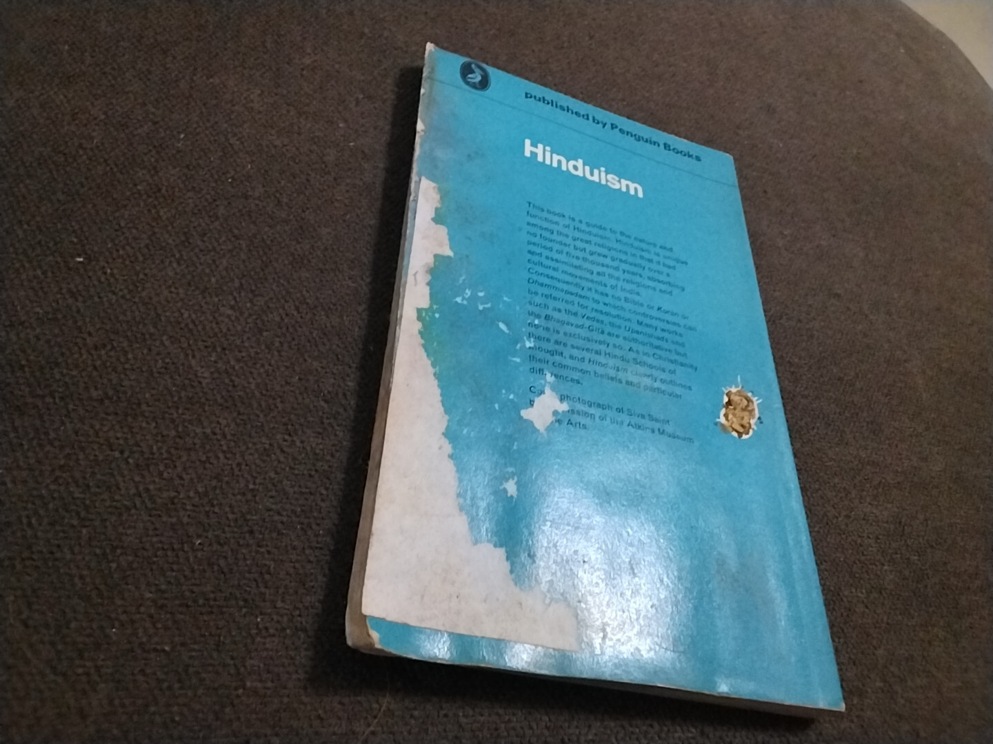 Hinduism by K. M. Sen 1969 Pelican Paperback Vintage Theology 4