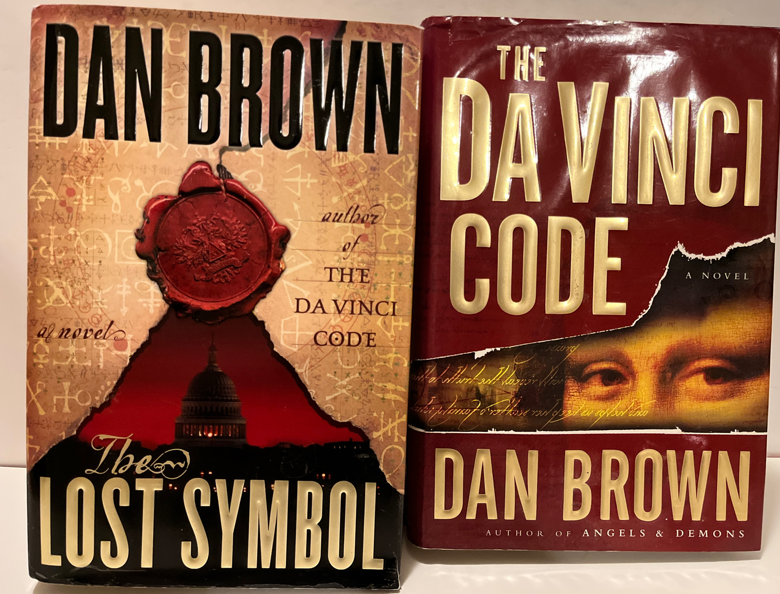 Lot of 2 Robert Langdon Series Da Vinci Code The Lost Symbol Dan Brown HC 1st Ed