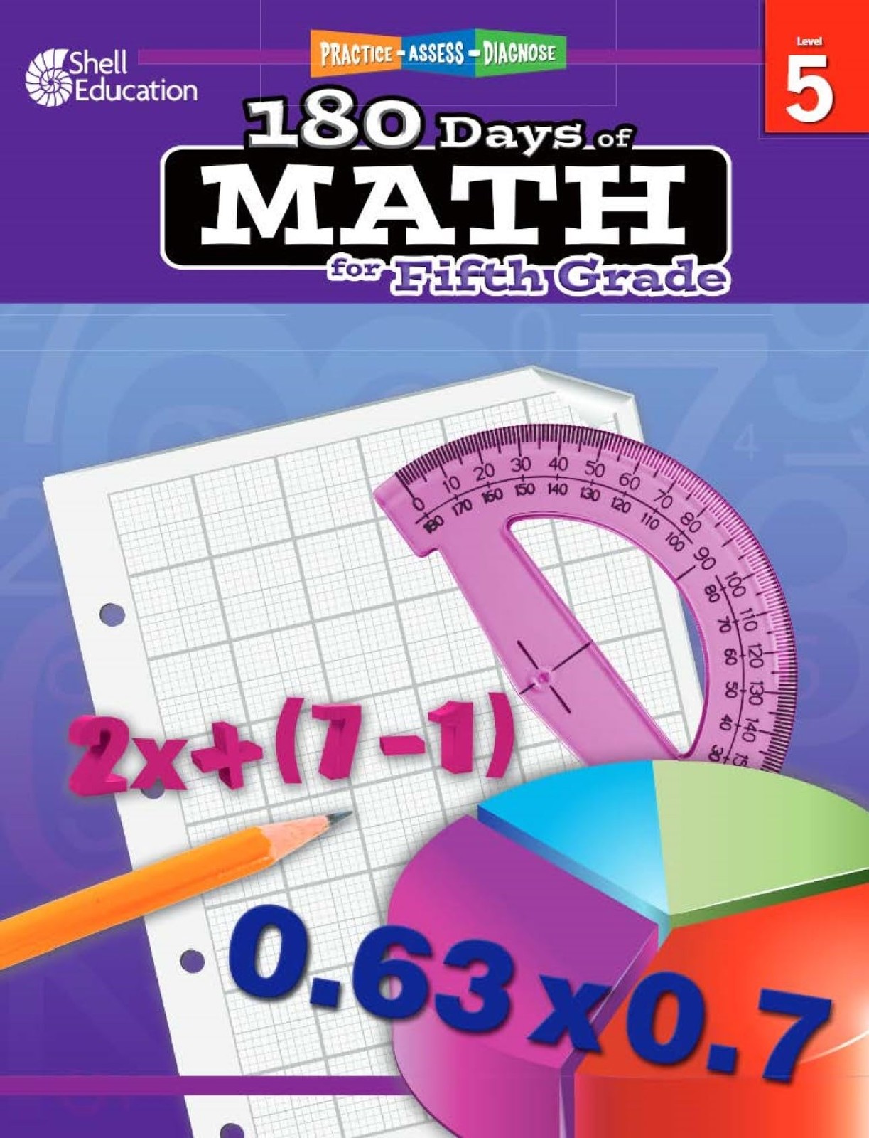 Shell Education 180 Days of Math for Fifth Grade