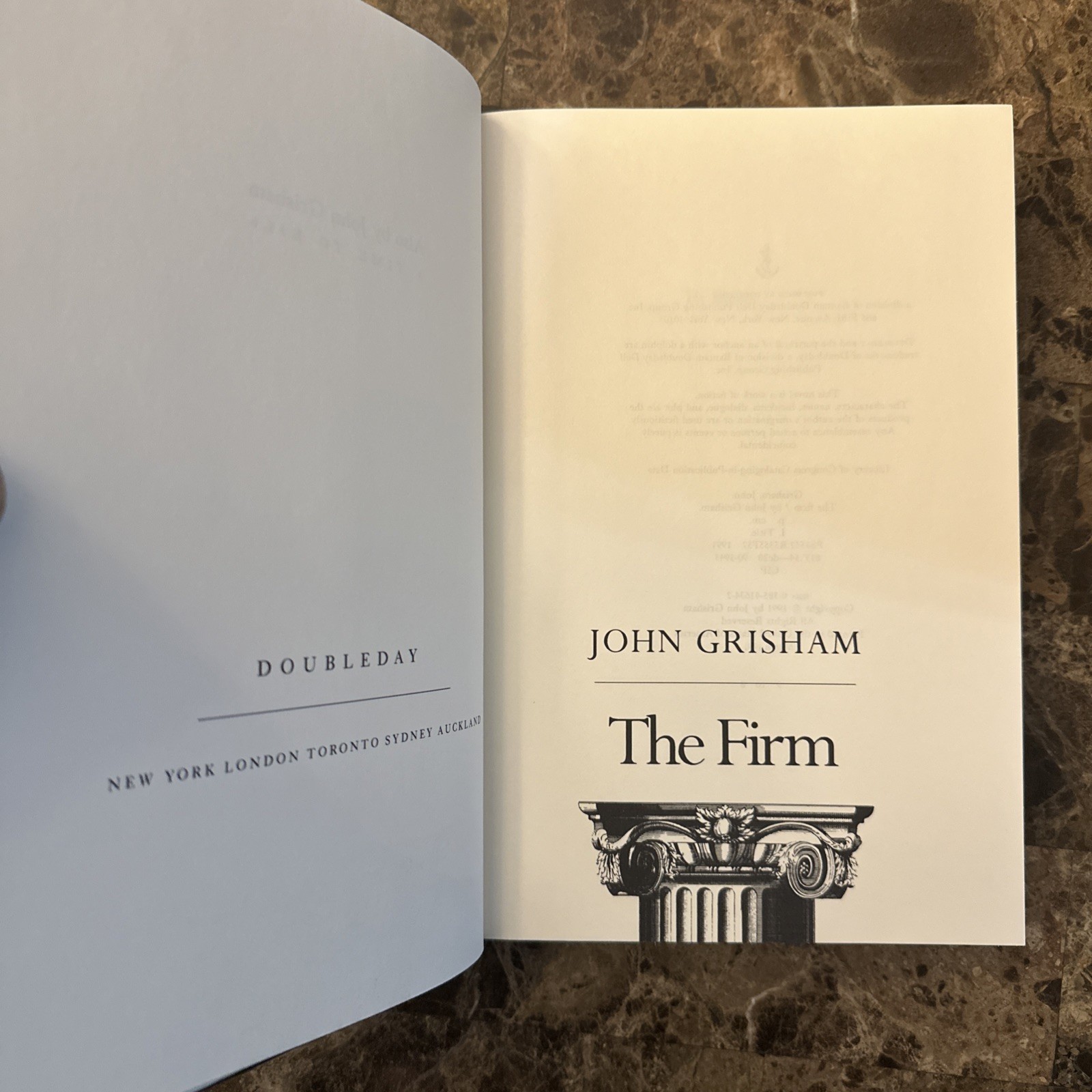 1991 Firm : A Novel by John Grisham (Hardcover)