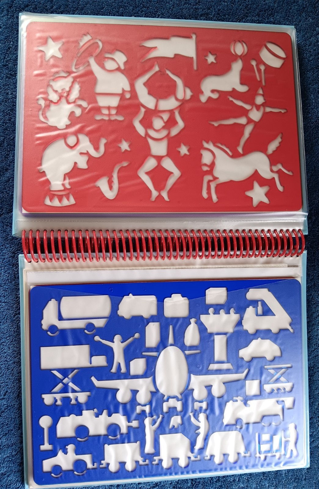 MY TRAVEL STENCIL KIT Book Kids Art Markers Paper Animals Transportation NOS New