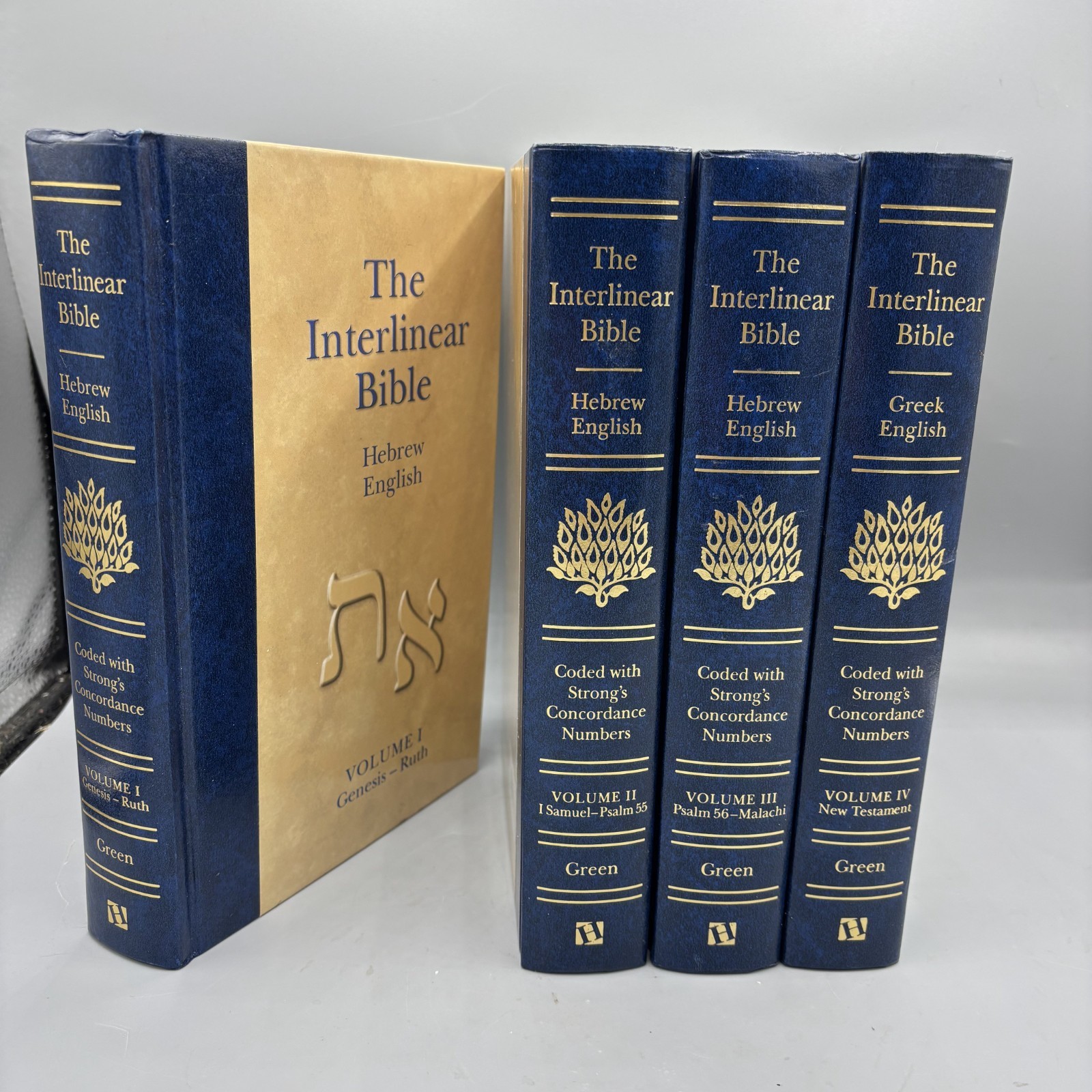 The Interlinear Bible Hebrew-Greek-English 4 Volume Set Hardcover Complete SET!