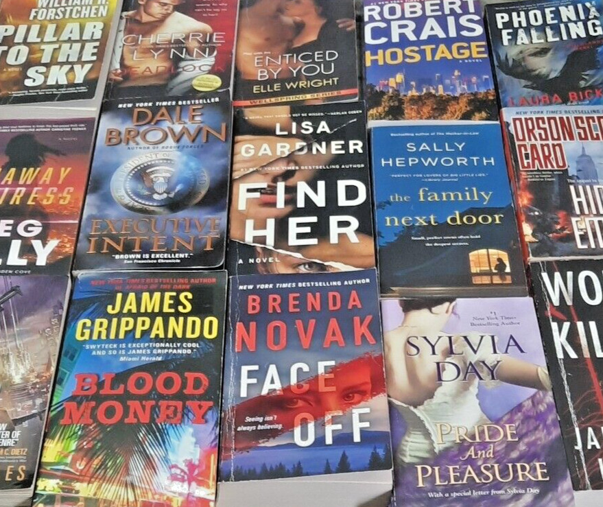Bulk Lot of 6 Romance Fiction Novels Paperback Books from Random Authors