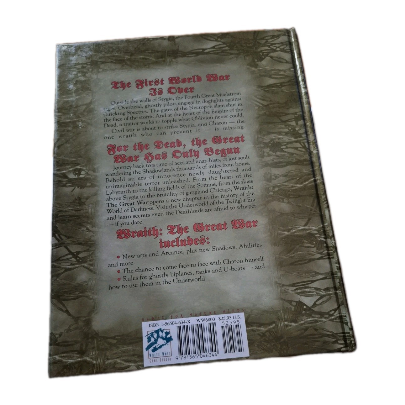Wraith The Great War WW6800 White Wolf Games Mint Condition!
