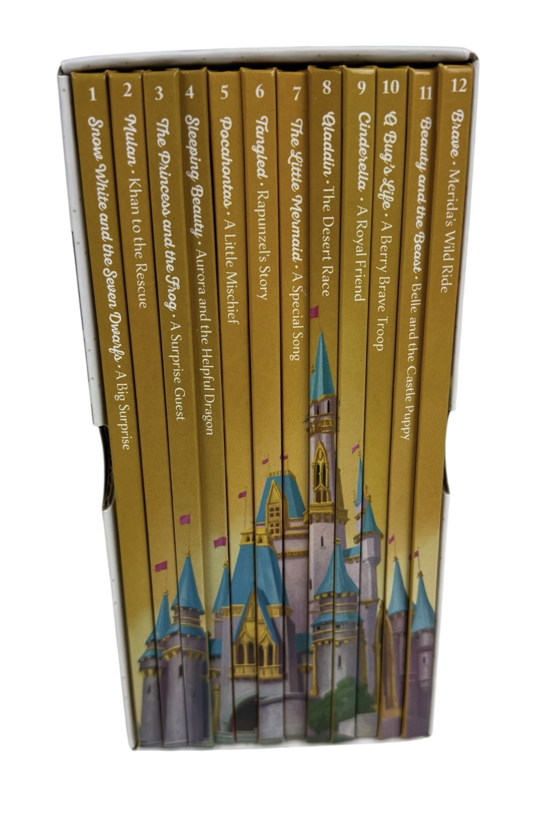 Disney Princess 5-Minute Stories Book Set 12-Book Collection Box Set Hardcover