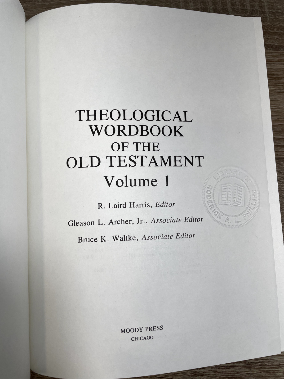 Theological Wordbook of the Old Testament (Vol. 1 & 2) by R. Laird Harris et al