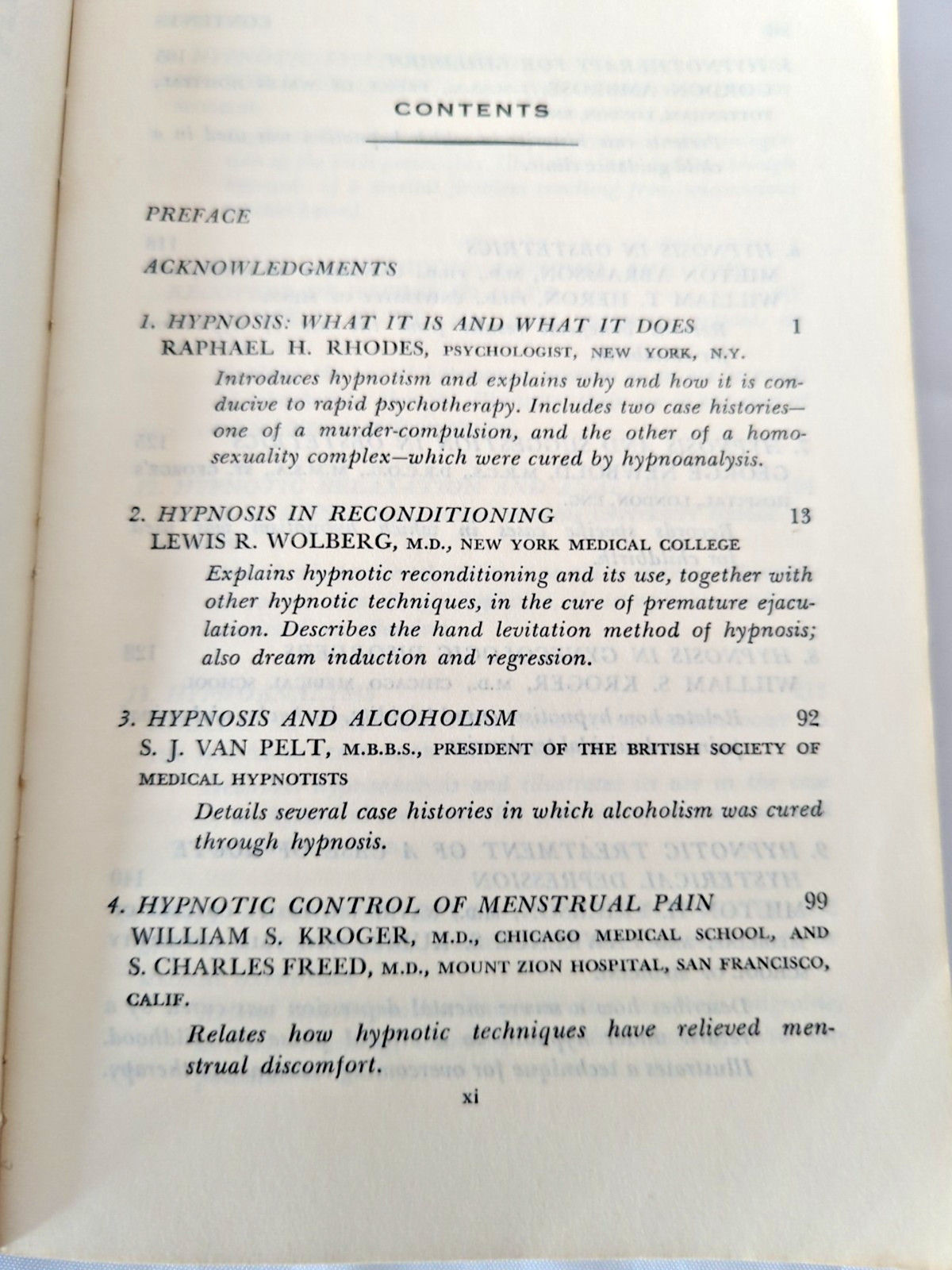 Therapy Through Hypnosis 1963 PB Case Histories Hypnotism has Cured Anxiety