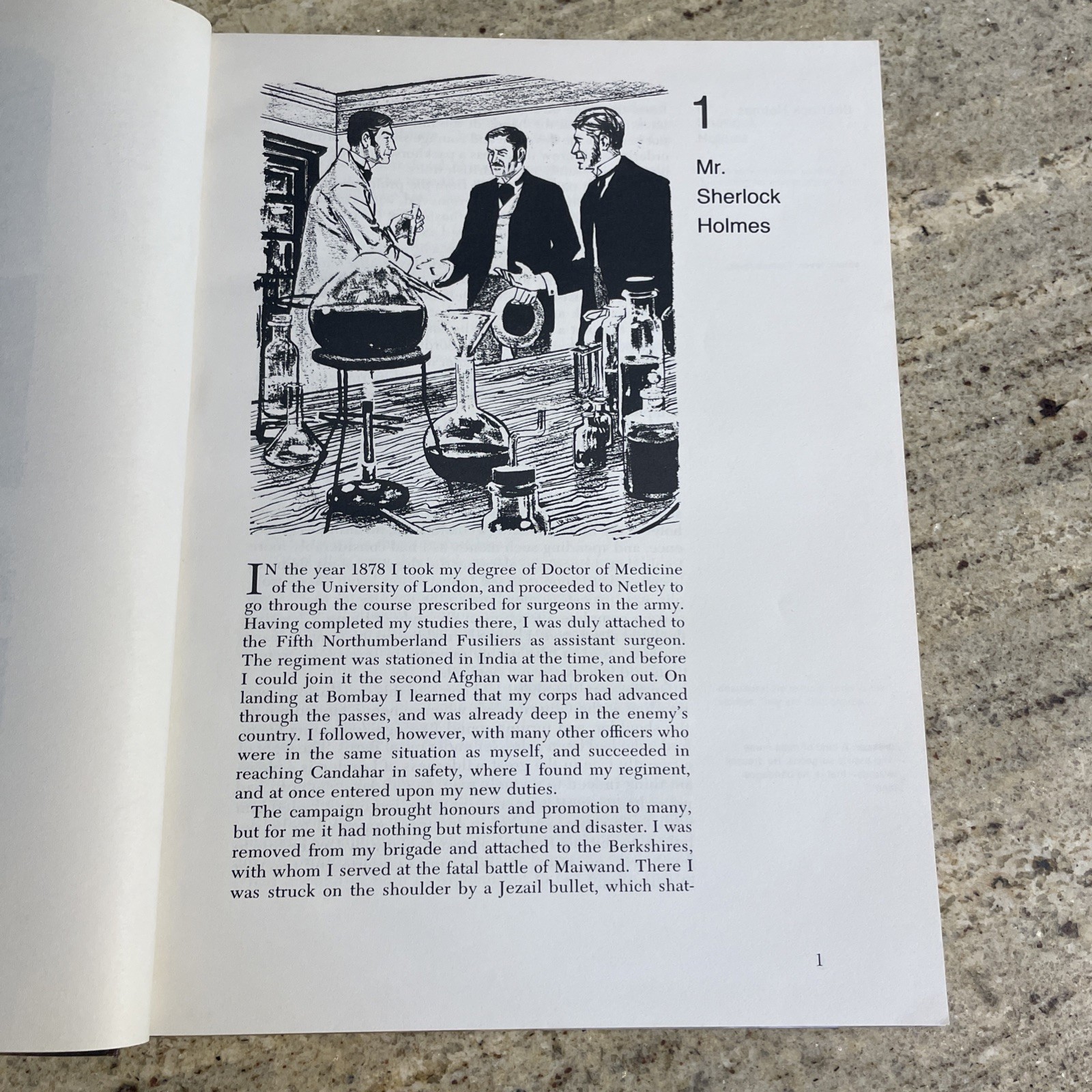 Vintage 1968 Casebook of Sherlock Holmes By A. Conan Doyle (Illustrated, HC)