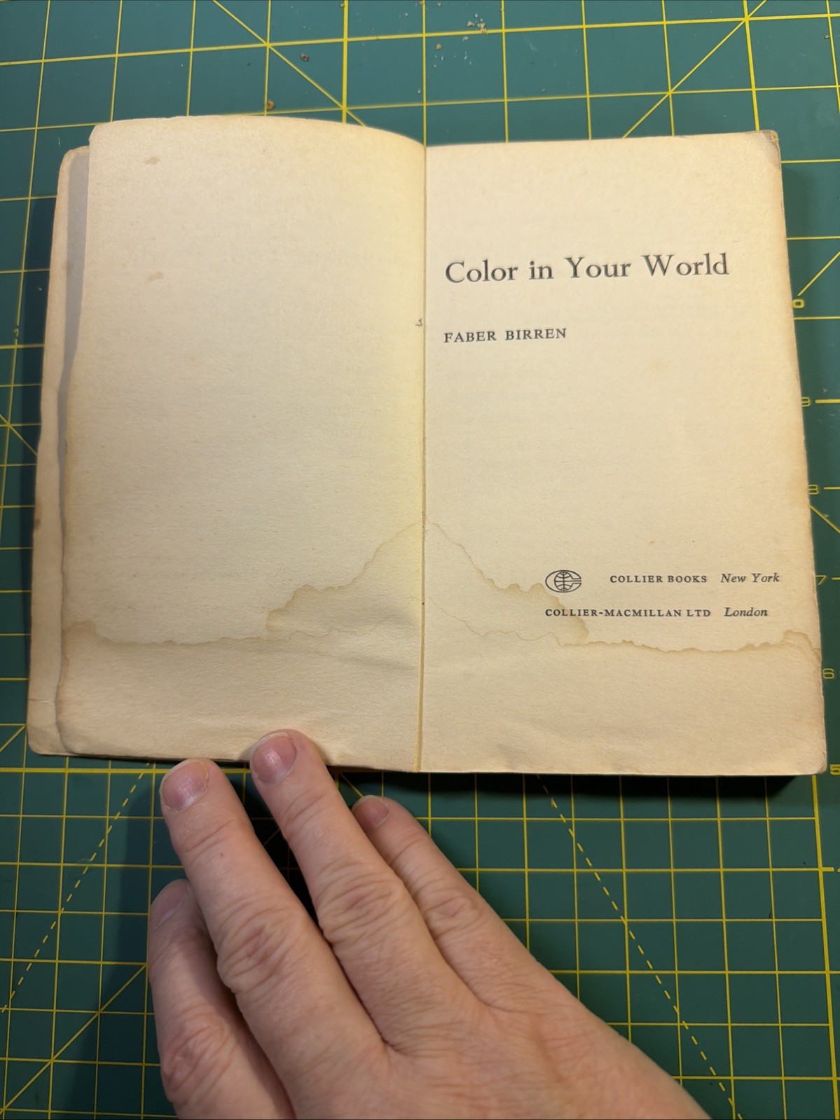 Color In Your World Faber Birren 1966 Collier Color Theory PB