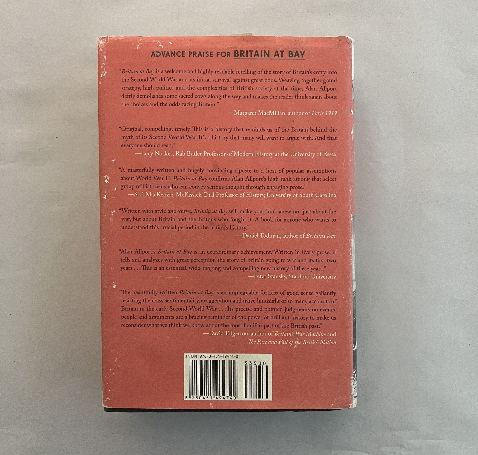 Britain at Bay Alan Allport WWII Britain 1938–1941 1st American Edition HC 2020