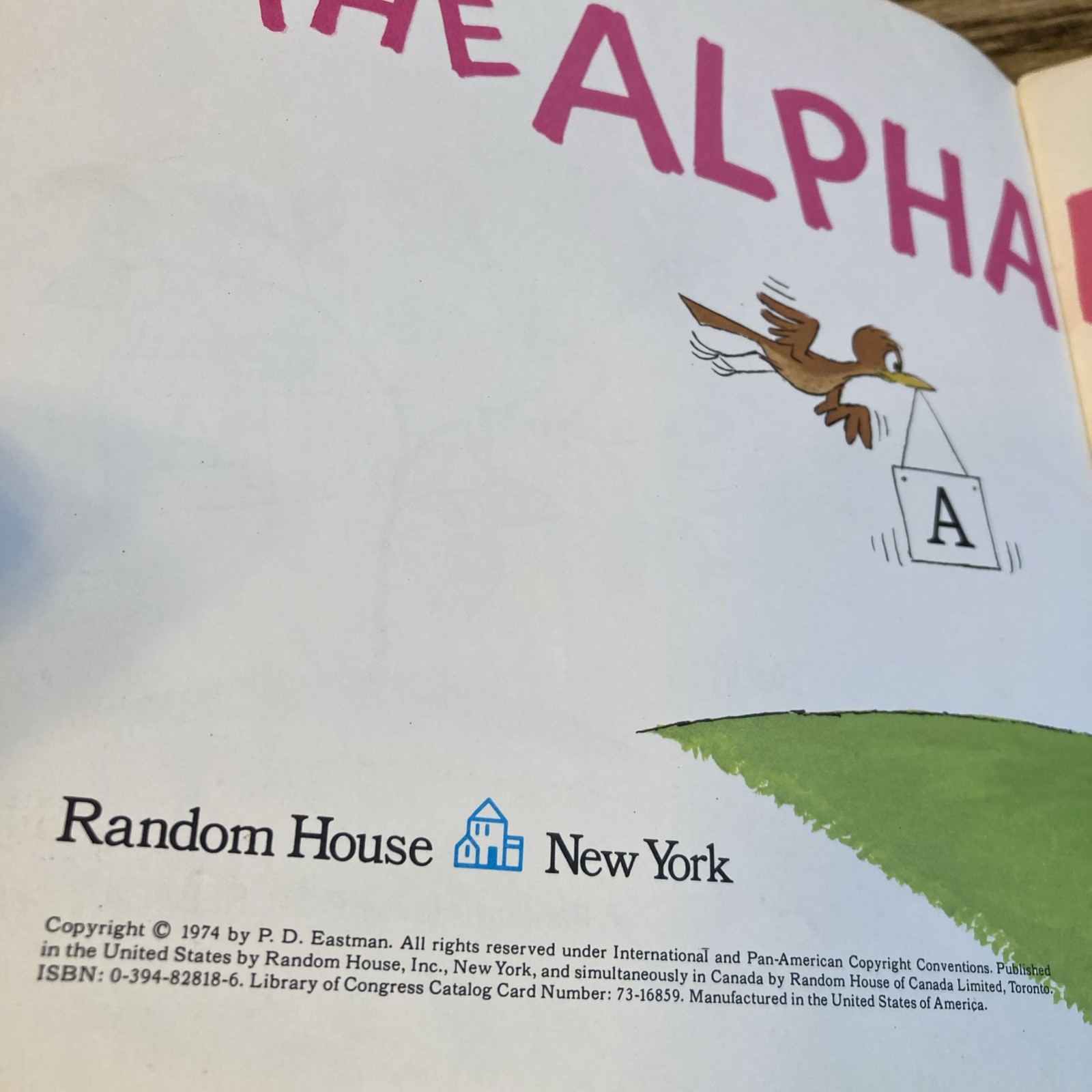 Pictureback(R) Ser.: The Alphabet Book by P. D. Eastman (1974, Trade Paperback)