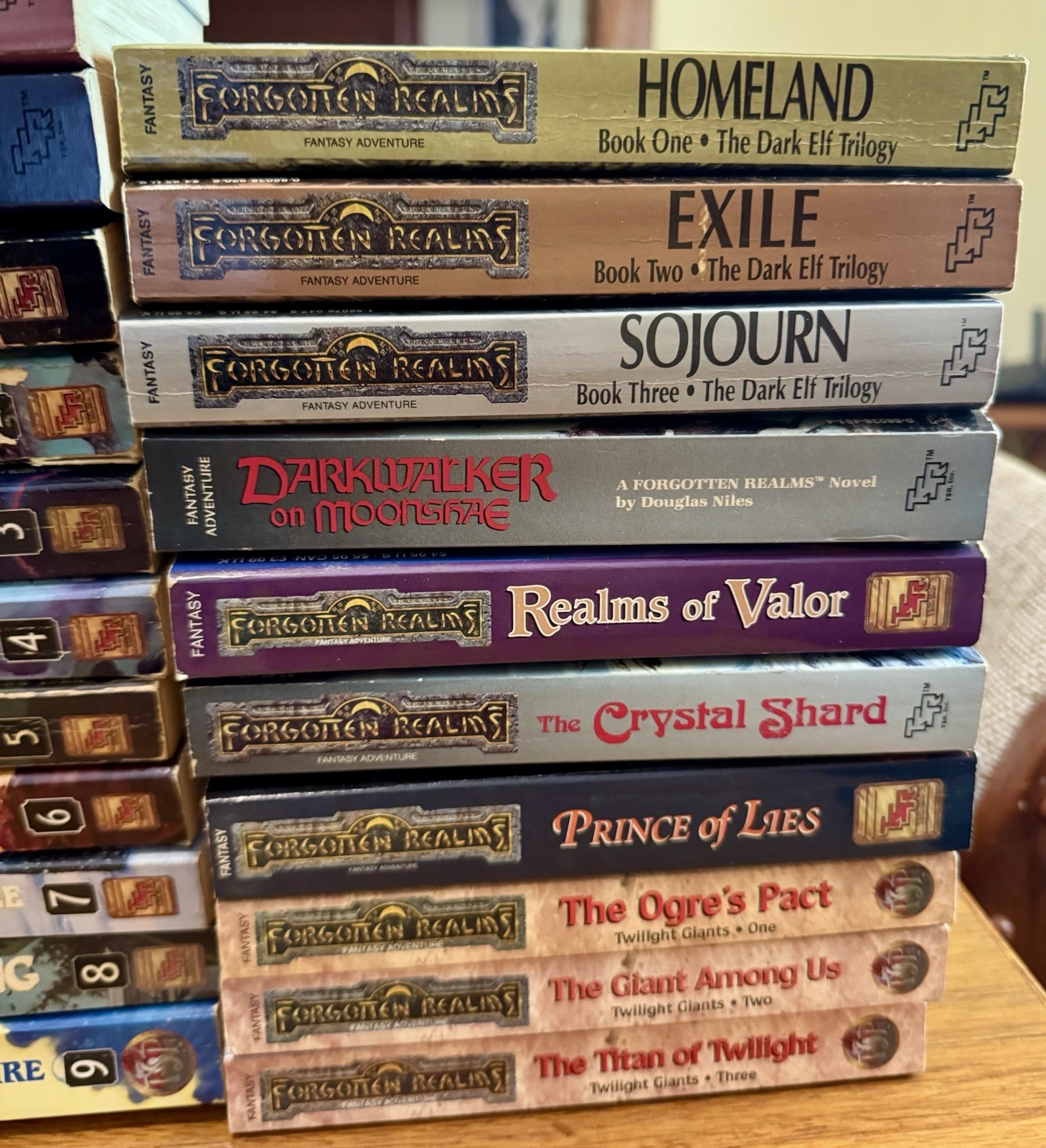 FORGOTTEN REALMS 53x PAPERBACK Book LOT Fantasy TSR Trilogies Etc