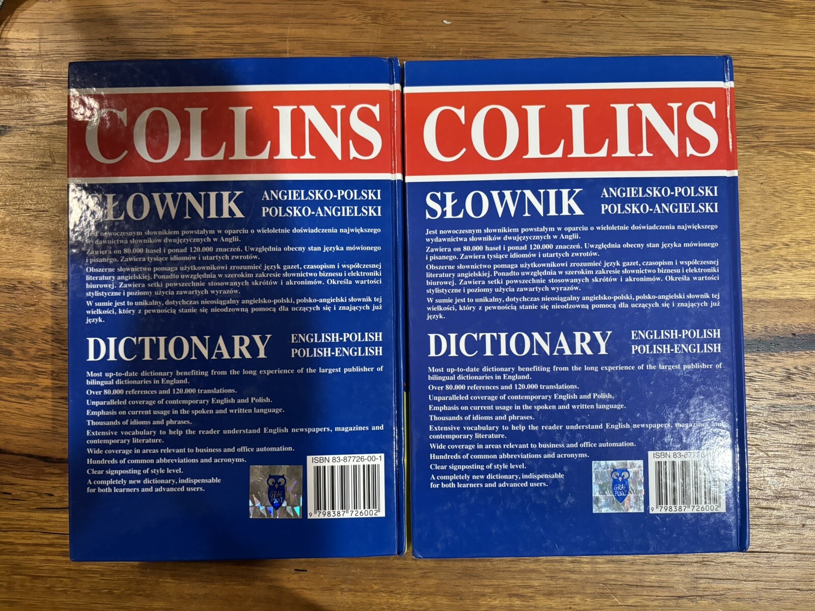 Collins Polish- English Dictionaries Slownik Angielsko-Polski Polsko-Angielski