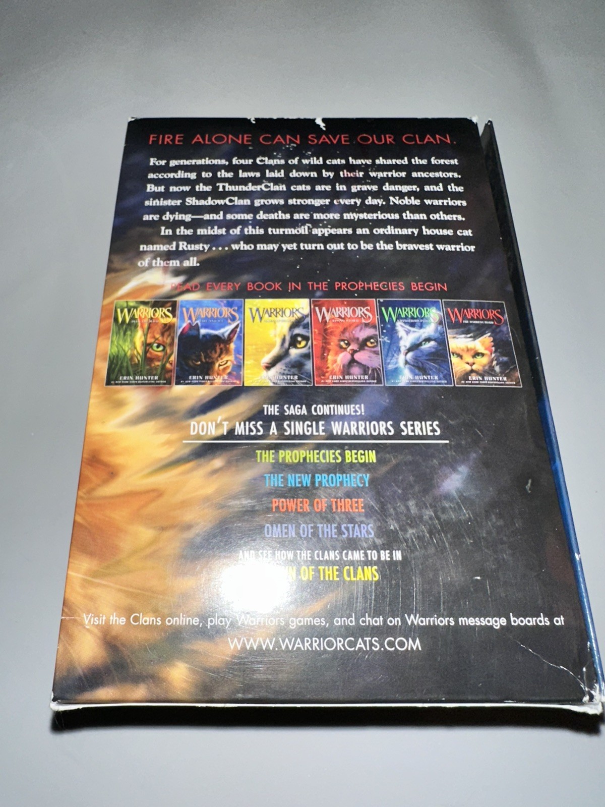 Warriors: The Prophecies Begin by Erin Hunter – First Series Books 1-6 Paperback