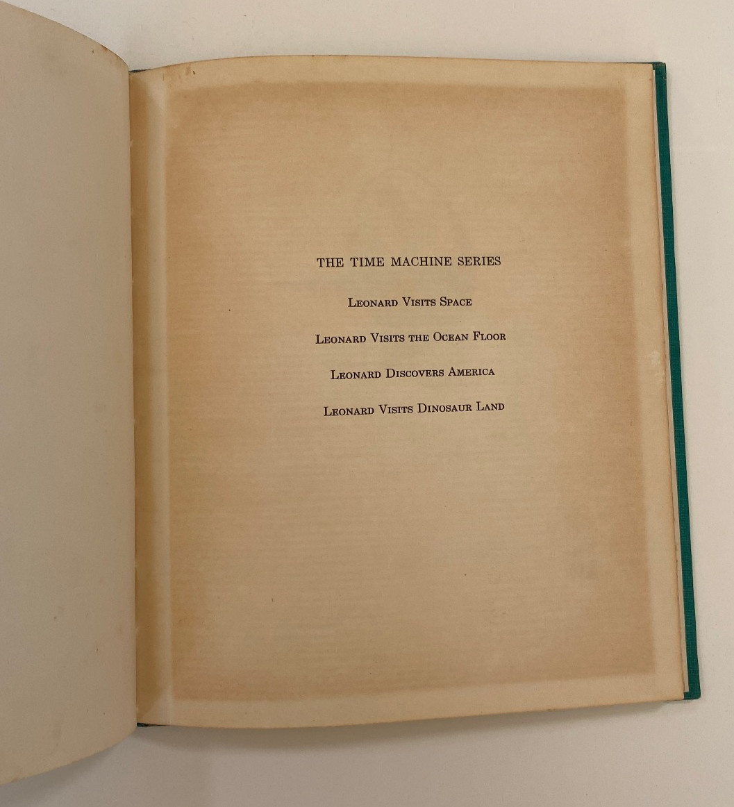 Leonard Visits the Ocean Floor – Gene Darby – Hardcover Book 1965 Marine Life