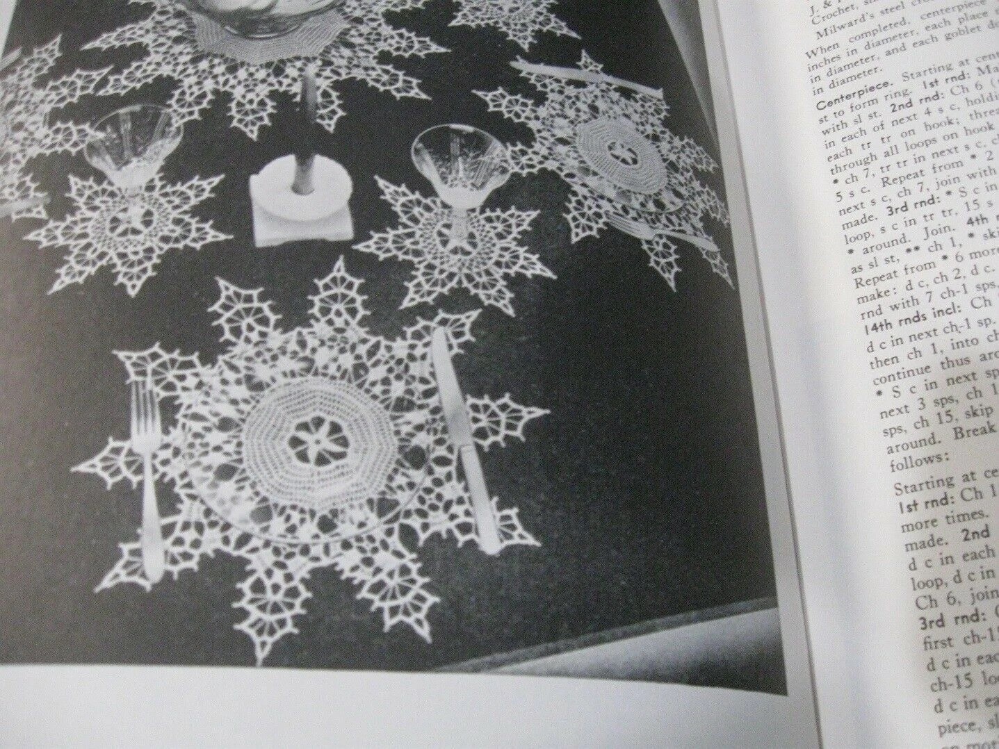 CROCHETING DOILIES BY RITA WEISS CROCHET LEAFLET
