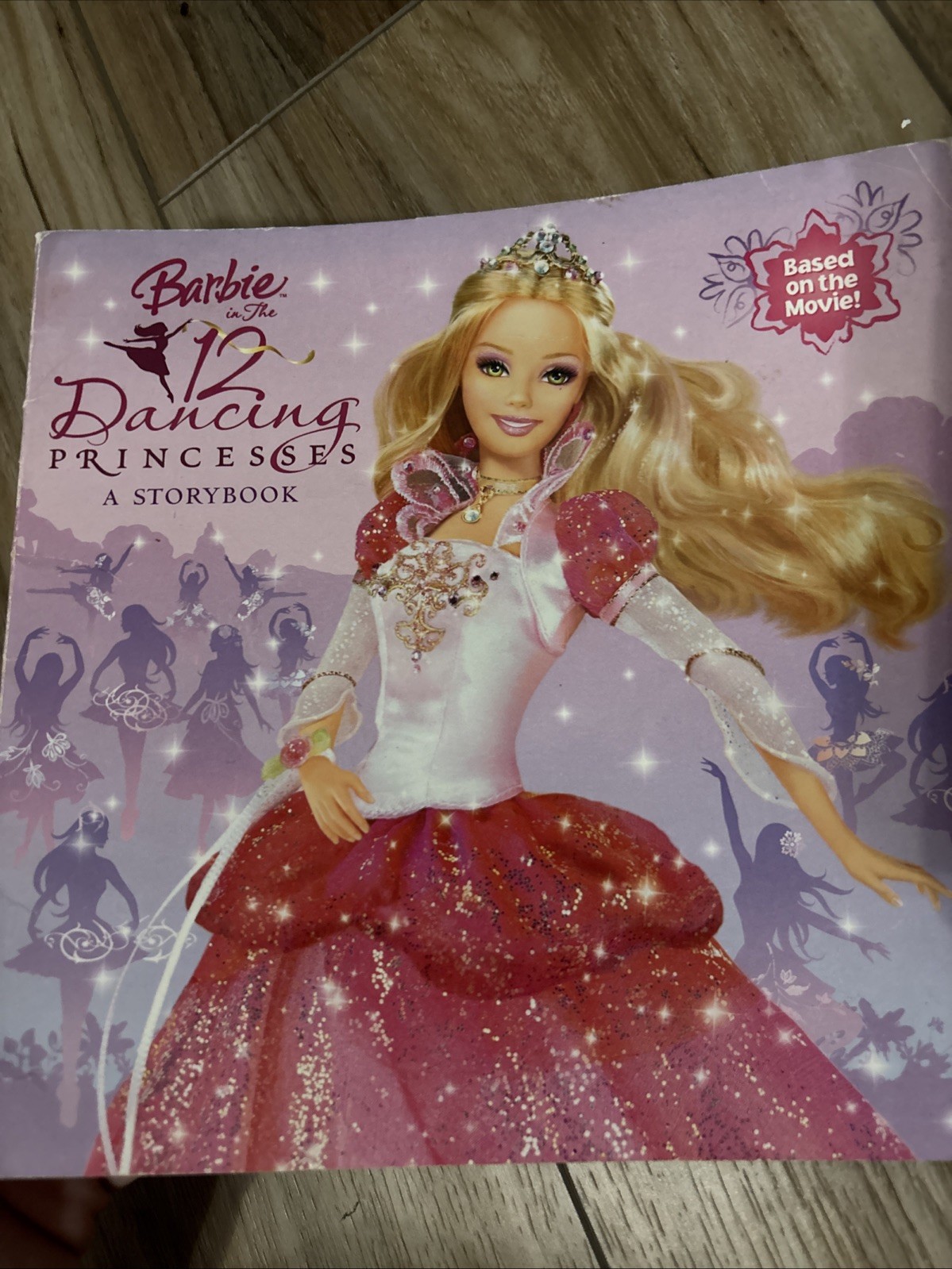 4 Barbie Book Lot PB, Island Princess, 12 Dancing Princesses Diamond Castle