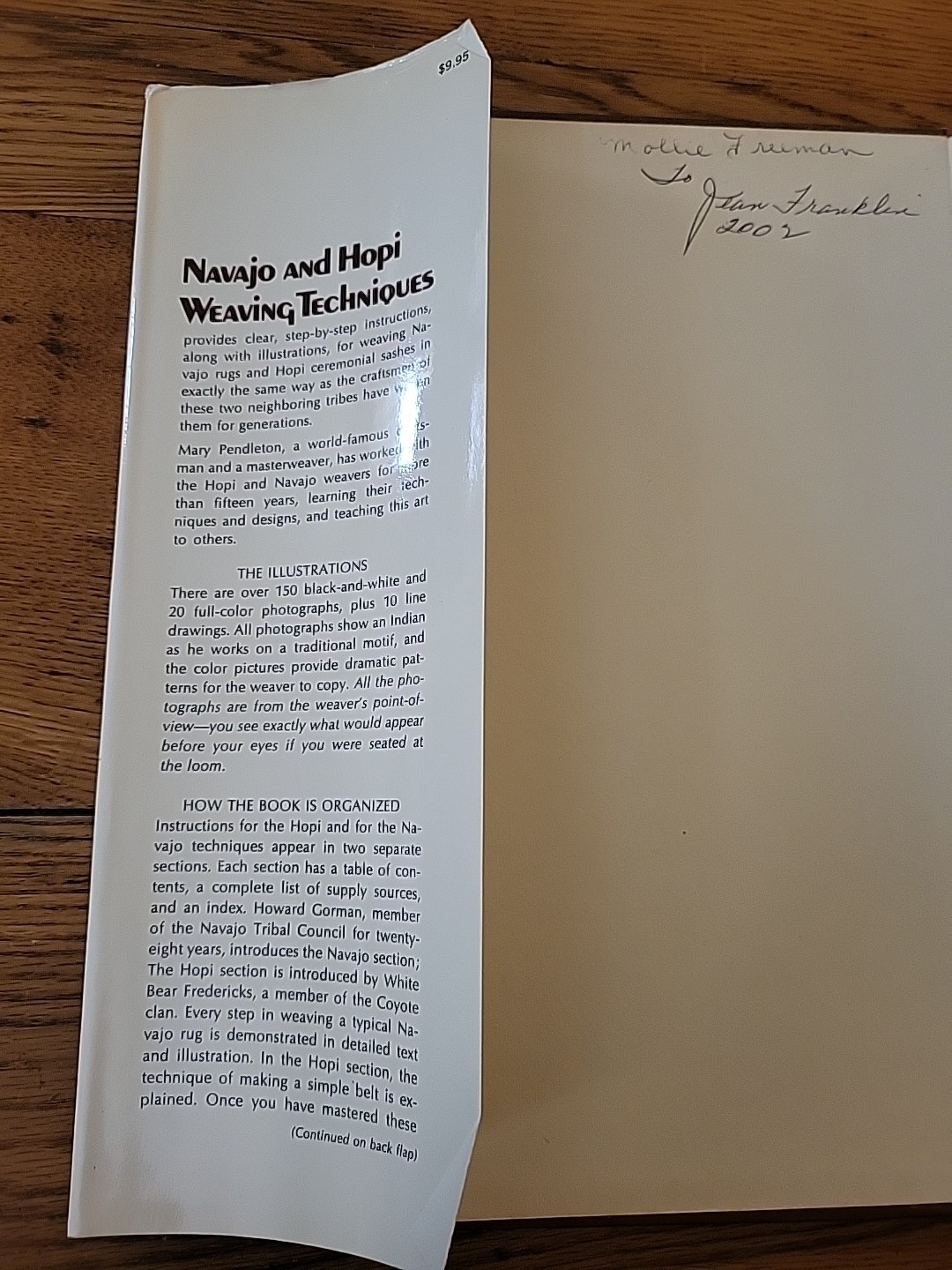 Navajo and Hopi Weaving Techniques, HBDJ First Printing, 1974