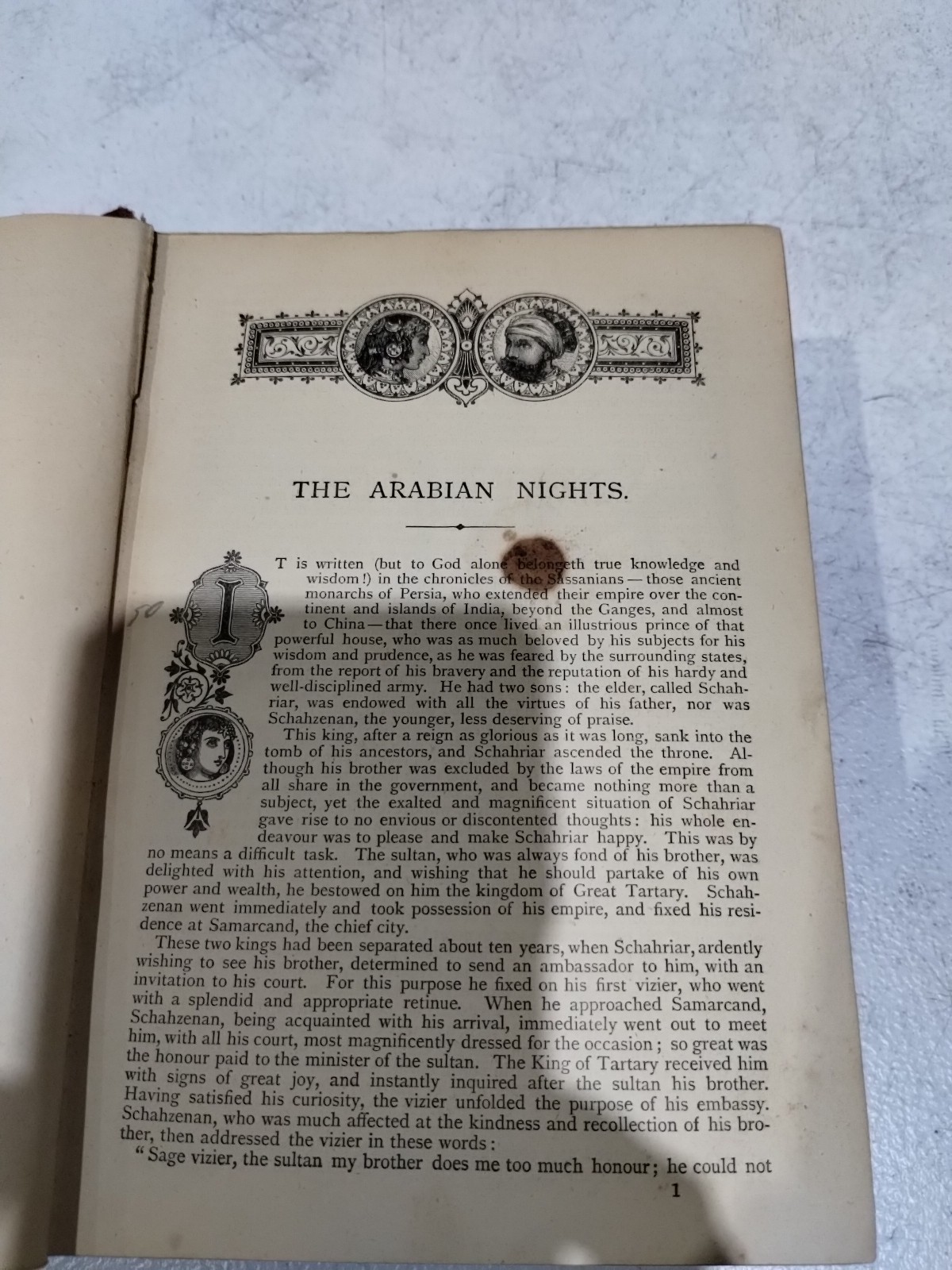 Antique “The Arabian Nights’ Entertainments” Book, 796 Pages